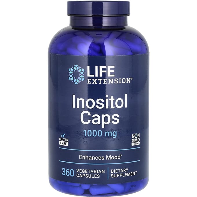 Life Extension - Inositol - 1000 mg - 360 Capsules - Vitamine B8 - Voedingssupplementen