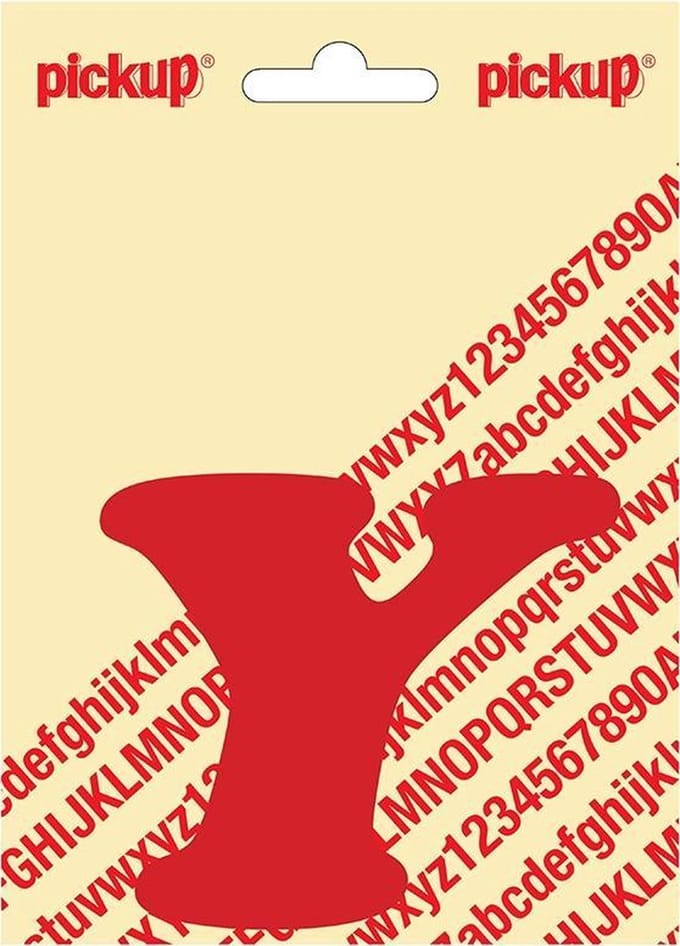 Pickup plakletter CooperBlack 80 mm - rood Y