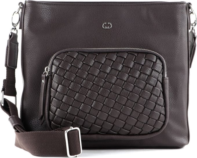GERRY WEBER Schoudertas Wave Shoulder Bag LVZ Dark Brown Bruine