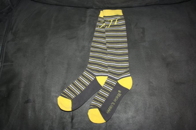 Harry's Horse paardrijsokken Stripe - Pewter Yellow - 31/35