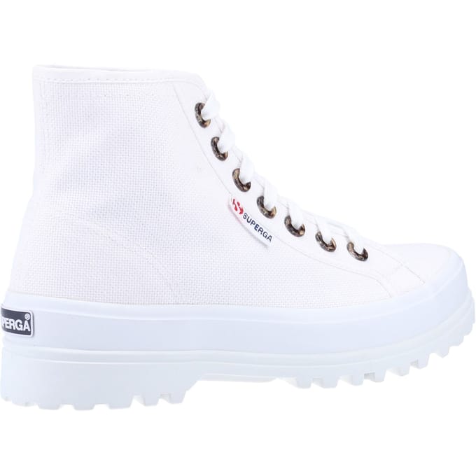 Superga 2341 Alpina Hars Oogjes 100% Katoen Dameslaarzen Wit