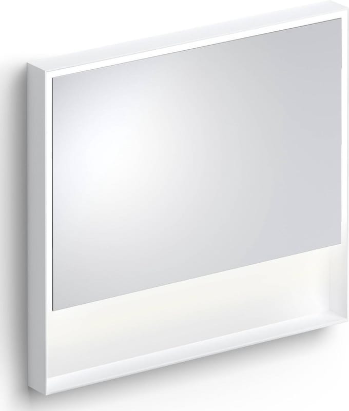 Clou Look at Me spiegel, 90cm, LED-verlichting, IP44, mat wit