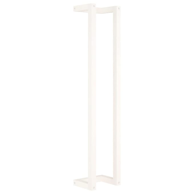vidaXL - Handdoekenrek - 23x18x110 - cm - massief - grenenhout - wit
