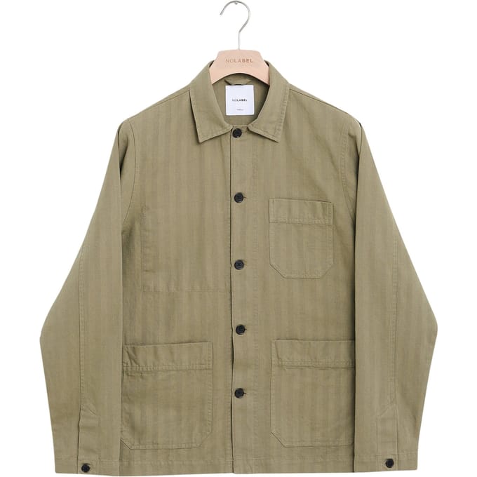 No Label Madison Cotton-linen Olive Größe: M | Leichte Jacken Outlet | Herren | Grün
