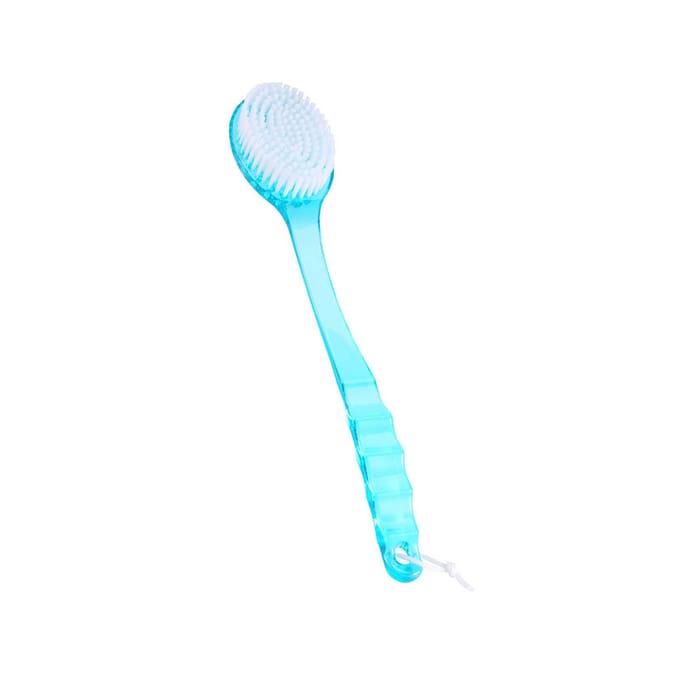 Lichaam Wassen Bad Douche Rug Huid Schoon Borstel Schrobber Masseur Met Lange Handgreep white