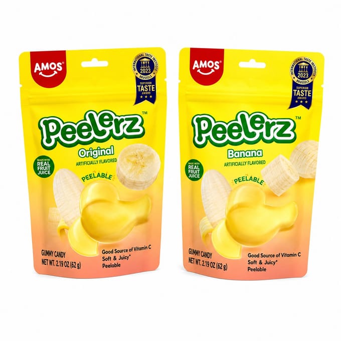Amos Peelerz Banana 2 Stuks