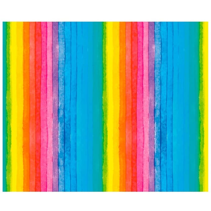 Transparant papier "Regenboog Strepen", 50 x 61 cm