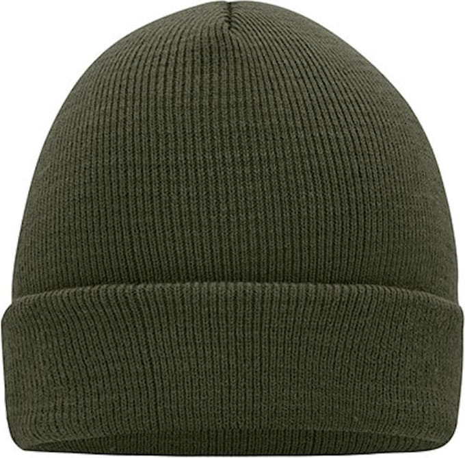 Myrtle Beach 'Knitted Cap' Beanie Olijfgroen
