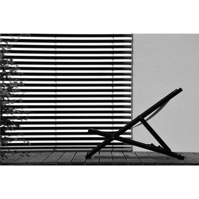 Jan Kurtz - Rimini ligstoel - zwart/zwart