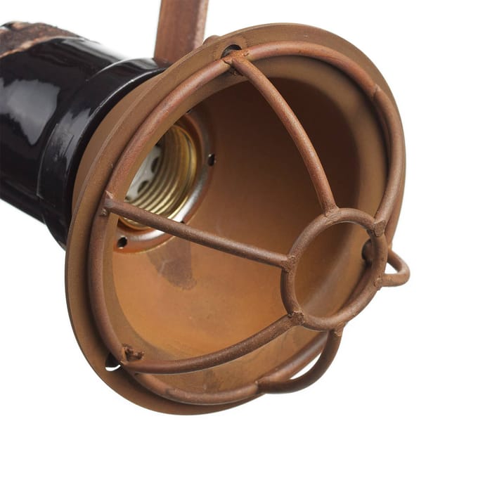 Ferroluce Hanglamp C1660/1 met kooi, zwart