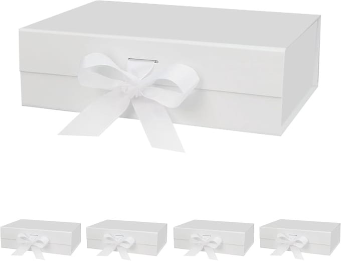 Luxe Magnetische Cadeaudoos met Deksel en Lint - Herbruikbare Geschenkkoffer (27x19x8 cm)
