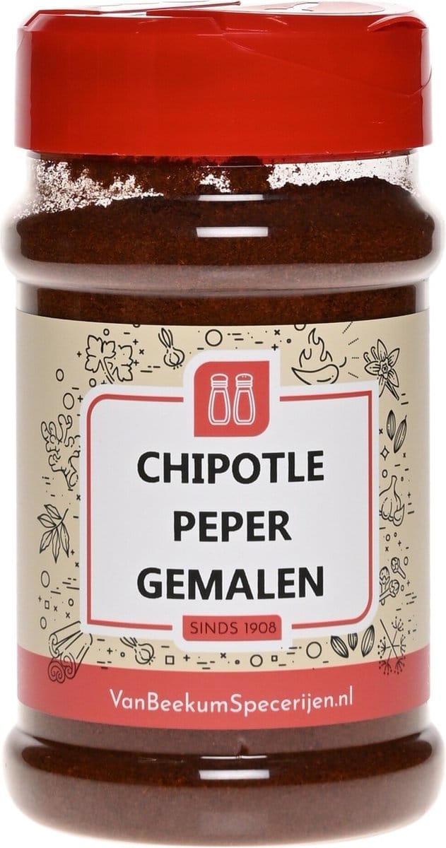 Van Beekum Specerijen - Chipotle Peper Gemalen - Strooibus 130 Gram
