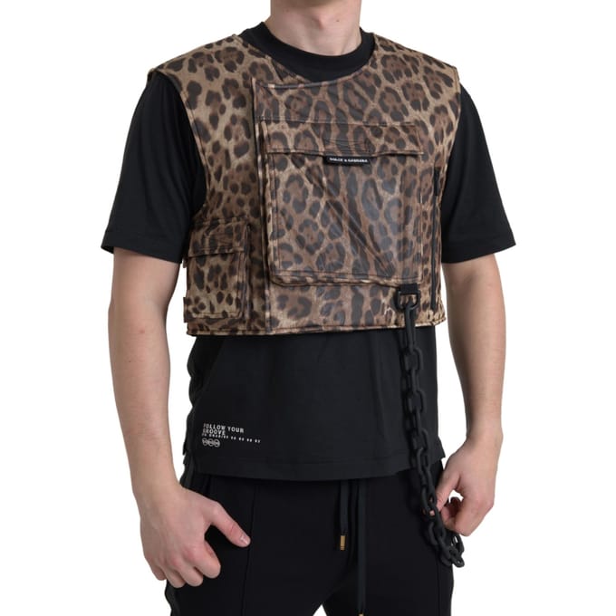 Luipaardprint Utility Vest