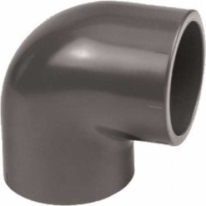Druk PVC knie 90gr - 32mm - 16 bar
