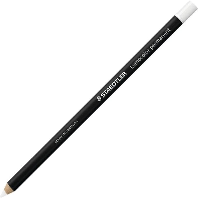 Staedtler potlood Lumocolor permanent glasochrom, wit
