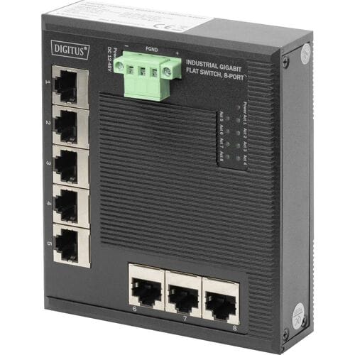 Digitus DN-651127 DN-651127 Industrial Ethernet Switch 8 poorten 10 / 100 / 1000 MBit/s