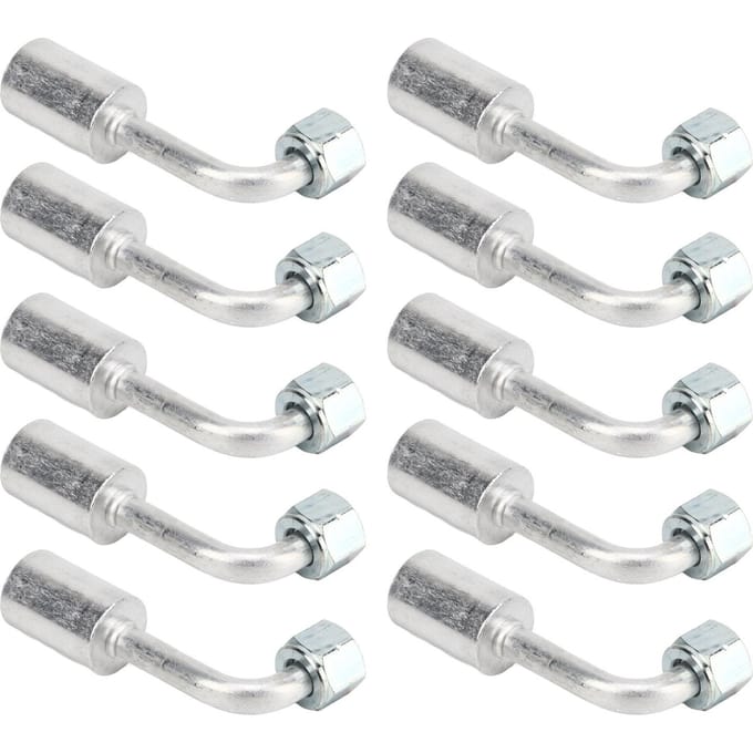 10 Stuks 38in Airconditioning 90 Graden Beadlock Aluminium AC Splicer Slangkoppelingen Adapter