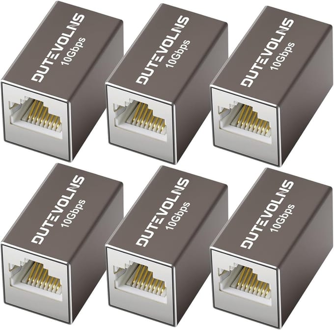 Ethernet Koppeling - Netwerk Extender - Kabel Verlengen - 10 Gbps Snelheid - Aluminium Behuizing