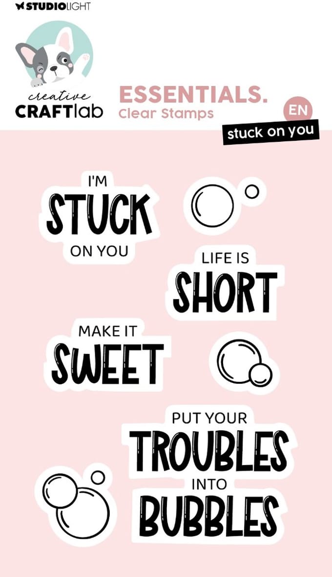 Clear stamp Stuck on you - Essentials nr. 865