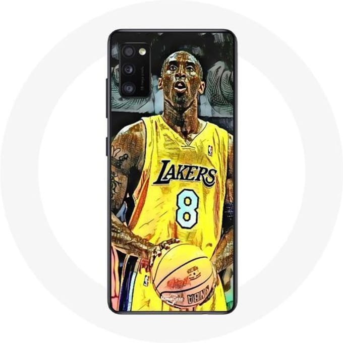 Coque Samsung Galaxy A41 Kobe Bryant Dunk lakers 8 NBA Noir
