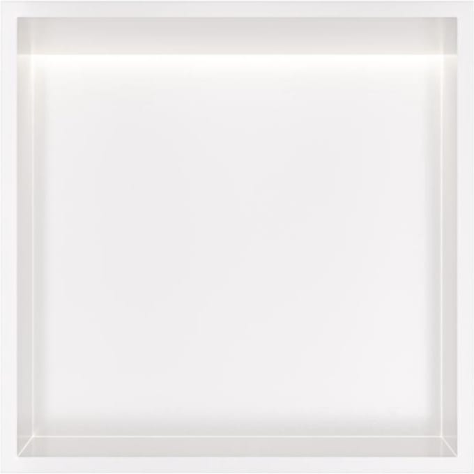 Hotbath &More Inbouwnis - 30 x 30 x 10 cm - met LED-verlichting - Mat Wit