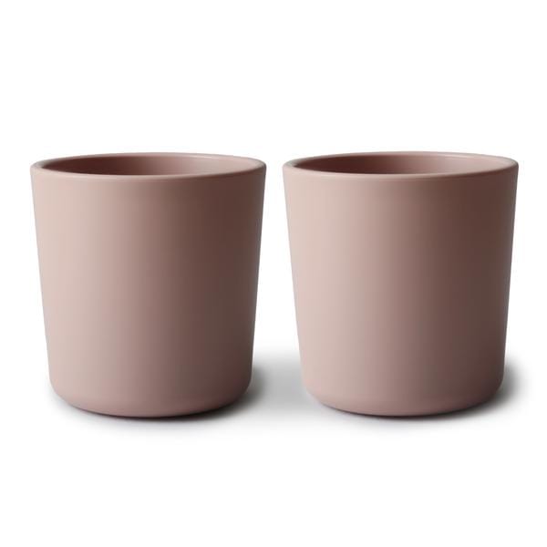 Siliconen drinkbeker - Mushie - BPA vrij - Blush roze - set 2