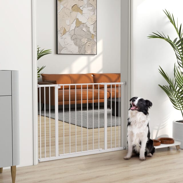 4goodz Hondenhekje klemmontage zonder boren 76-107 x 76 cm -