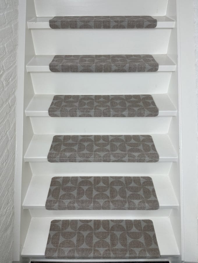 Trapmatten - 13 stuks - Elite Design - taupe - 65x21x3,5cm - Rechthoekig - zelfklevend