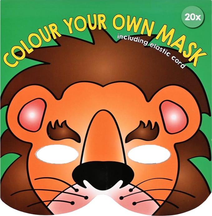 Leeuwen Masker - 'Kleur en Maak je Eigen Masker'
