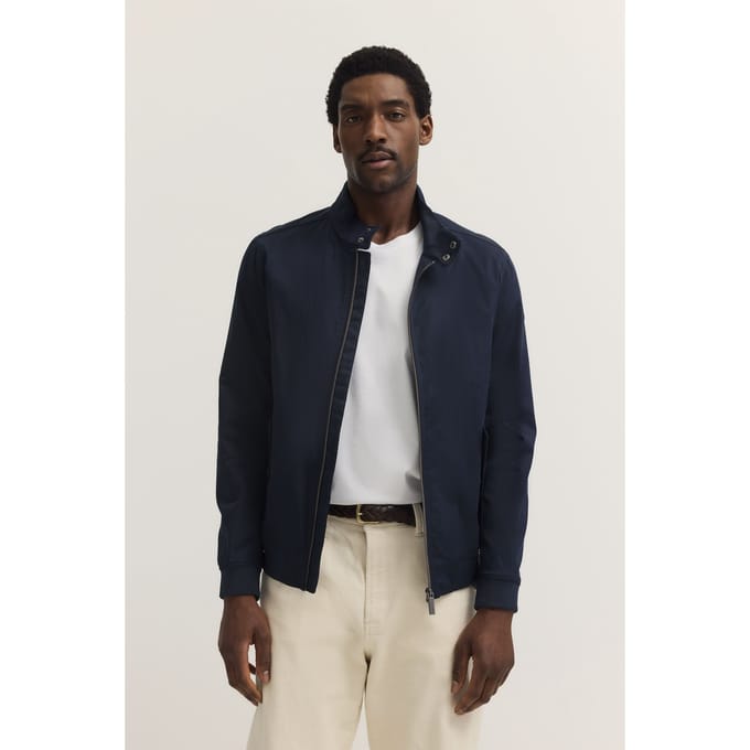 Bugatti Herren Blouson met opstaande kraag & gebreide details