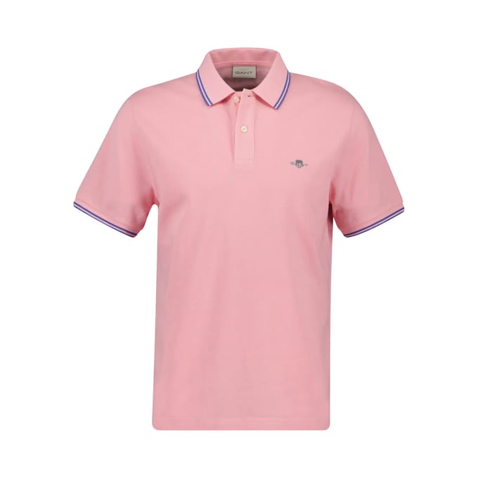 Polo met contrasterende bies Gant