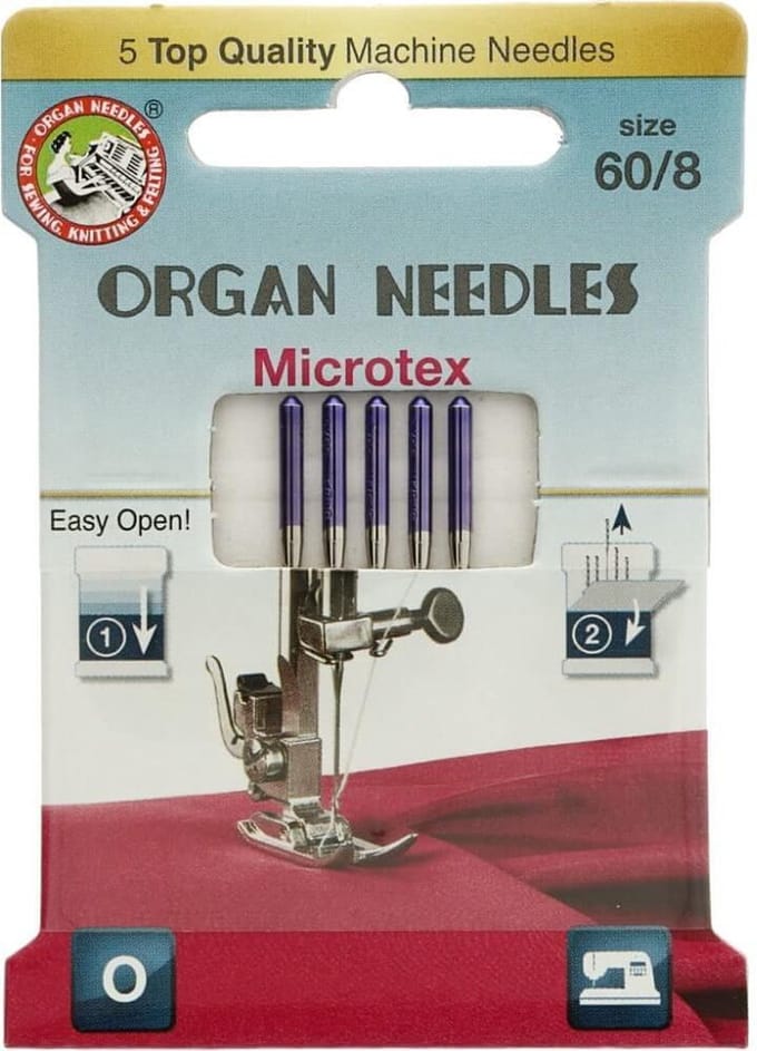 Organ naaimachinenaald microtex dikte 60