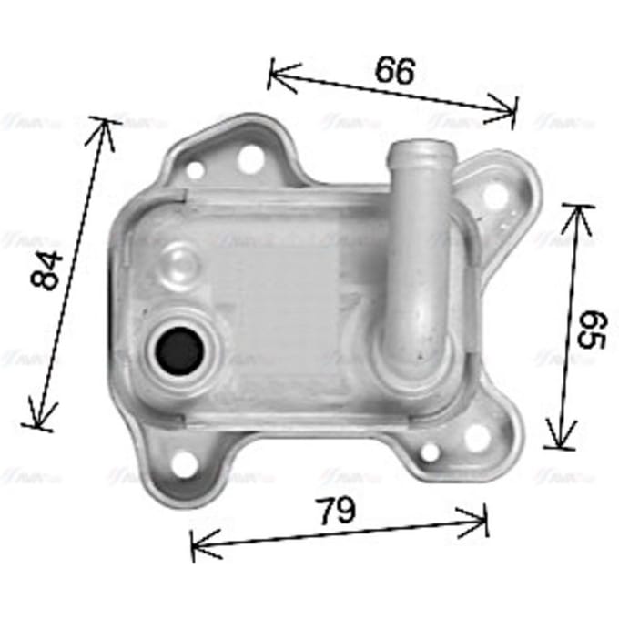 Olie radiator, motorolie AVA COOLING OL3715