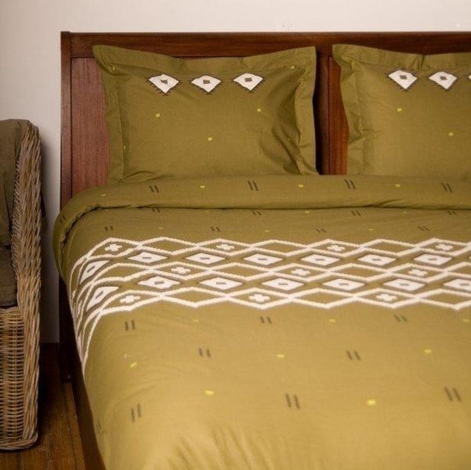 Refined Palpa Dekbedovertrek - Litsjumeaux - 240x200/220 cm - Groen