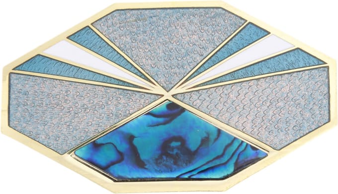 Behave – Broches Dames – Vintage Cloisonné Emaille – Blauw