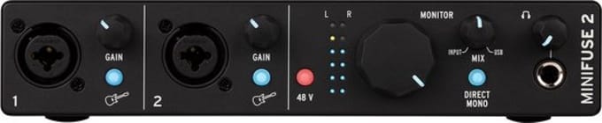 Arturia MiniFuse 2 Black 2-in/2-uit USB-C Audio Interface
