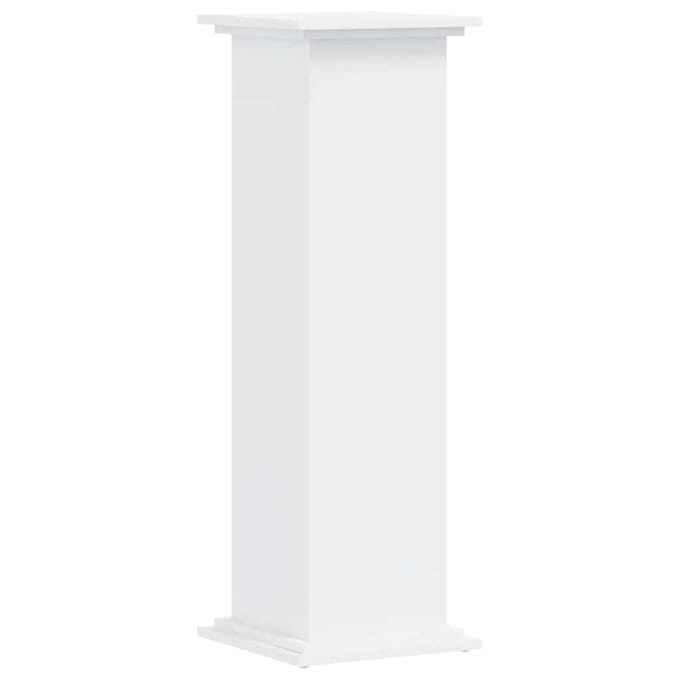 vidaXL - Plantenstandaard - 33x33x100 - cm - bewerkt - hout - wit