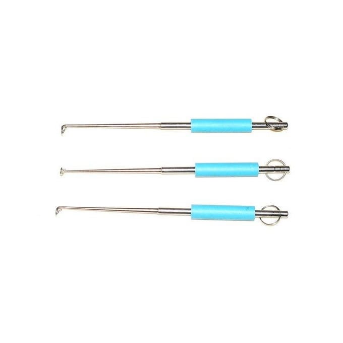 Extracteur d'hameçon de pêche facile en acier inoxydable, dispositif de découplage rapide, outils et équipements de pêche 1pcs (with box) white