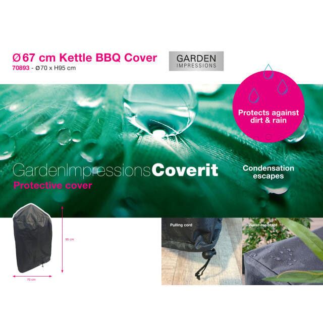 Garden Impressions Coverit kettle bbq hoes 67cm Ø70xh95 cm