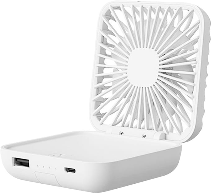 Draagbare mini-handventilator – oplaadbaar via USB, geschikt voor thuis, kantoor, buiten en op reis