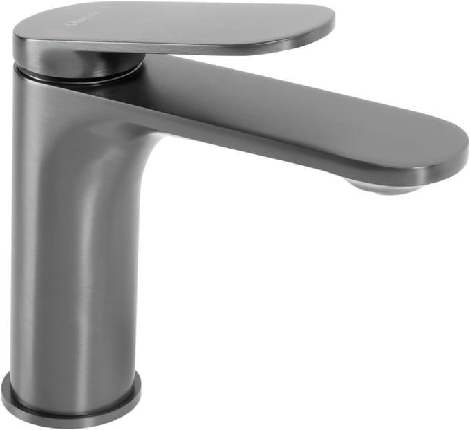 Rea Marco Low - Wastafelkraan - Titanium - 14,2X4,2X15Cm