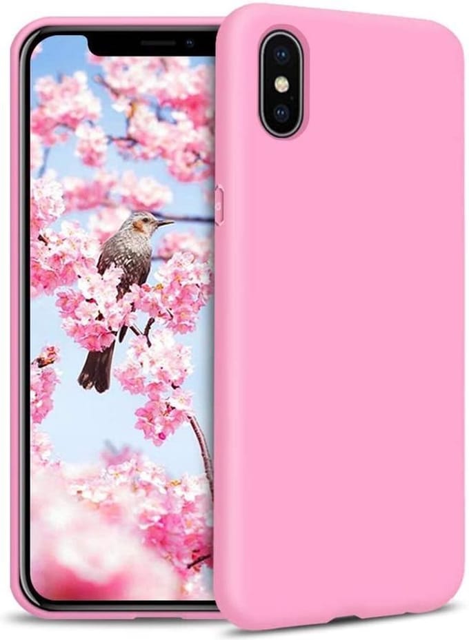 HB Hoesje Geschikt voor Apple iPhone XS Max - Roze - Siliconen Back Cover