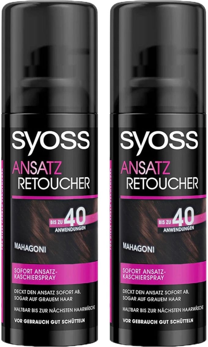 Syoss Uitgroeispray Donker Mahonie - 2 x 120 ml