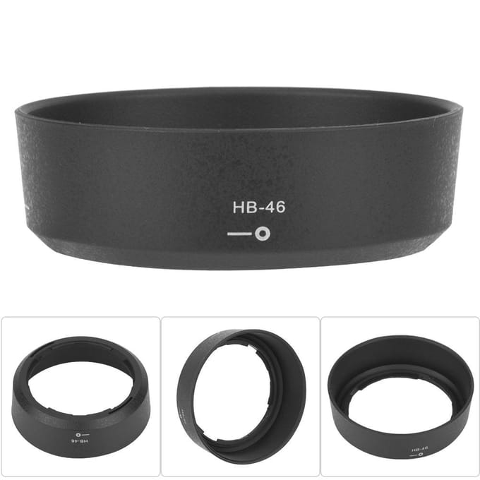 HB-46 ABS Mount Zonnekap Vervanging voor Nikon AF S 35mm f 1.8G DX Lens black