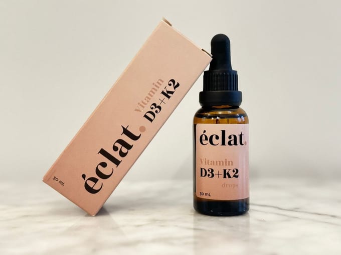éclat Vitamine D3+K2 druppels® (30 ml) - D3 en K2 met MCT olie - Druppels