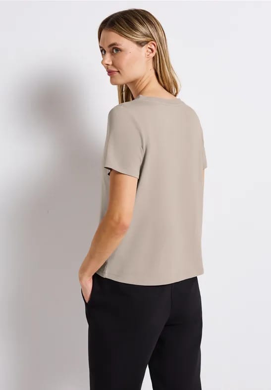 Shirt met V-hals