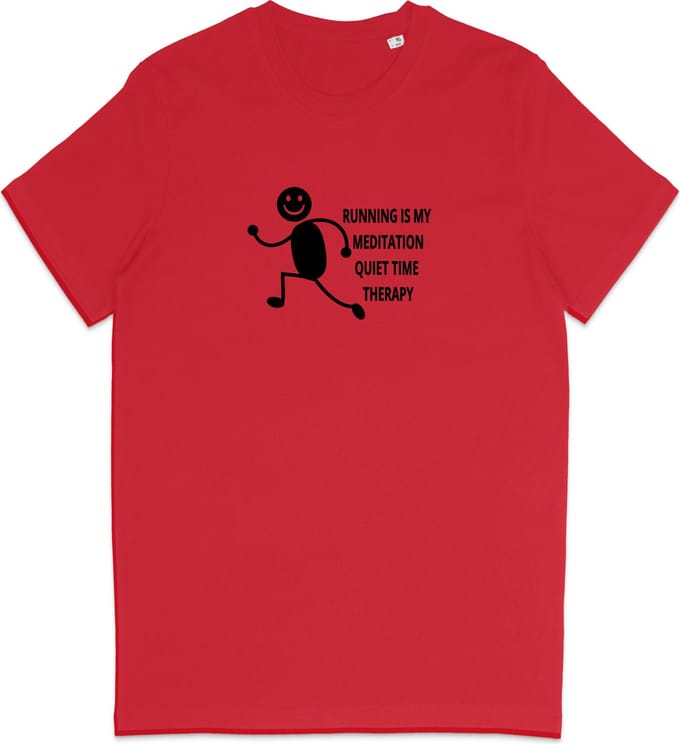 T Shirt Dames Heren - Hardlopers - Quote Grappig - Joggers - Rood - Maat M