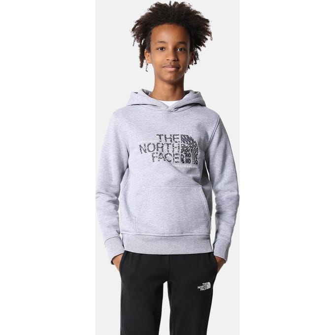 The North Face Kids Drew Peak Overhead Hoodie in Grijs