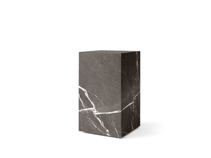 Audo - Plinth Tafel - bruingrijs marmer - tall
