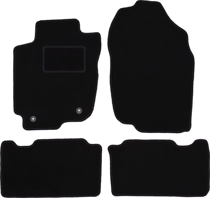 Zwarte veloursmatten voor: Toyota RAV4 IV Hybrid (2013-2019)